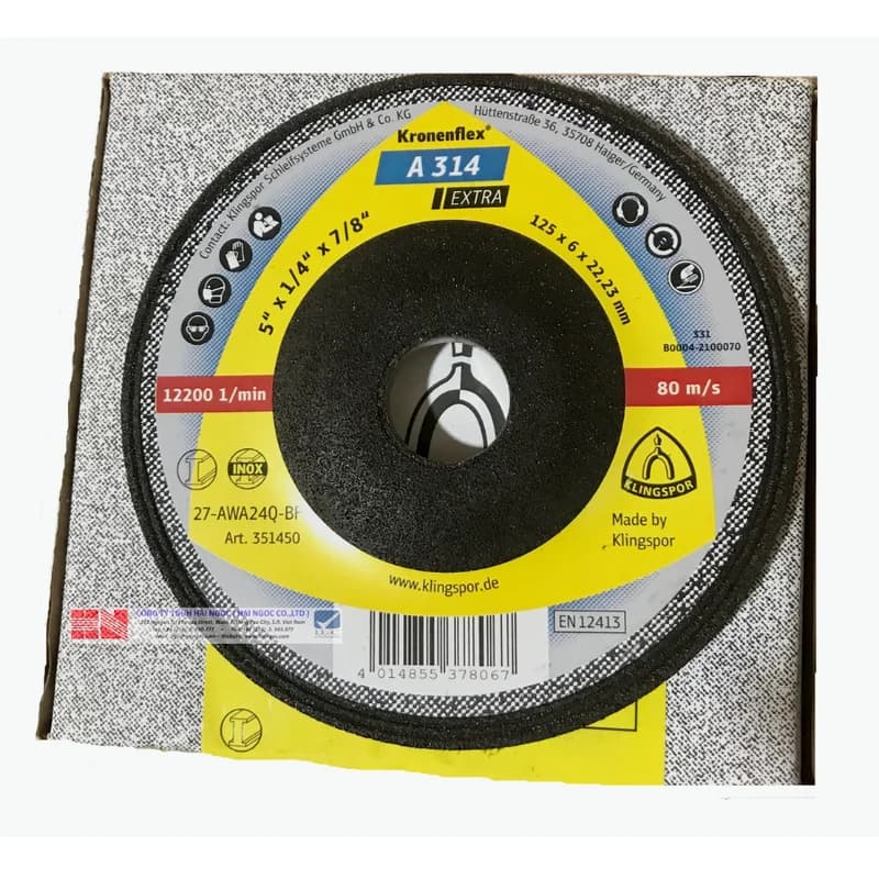 Đá mài 125mm ( A314 Extra)- Klingspor
